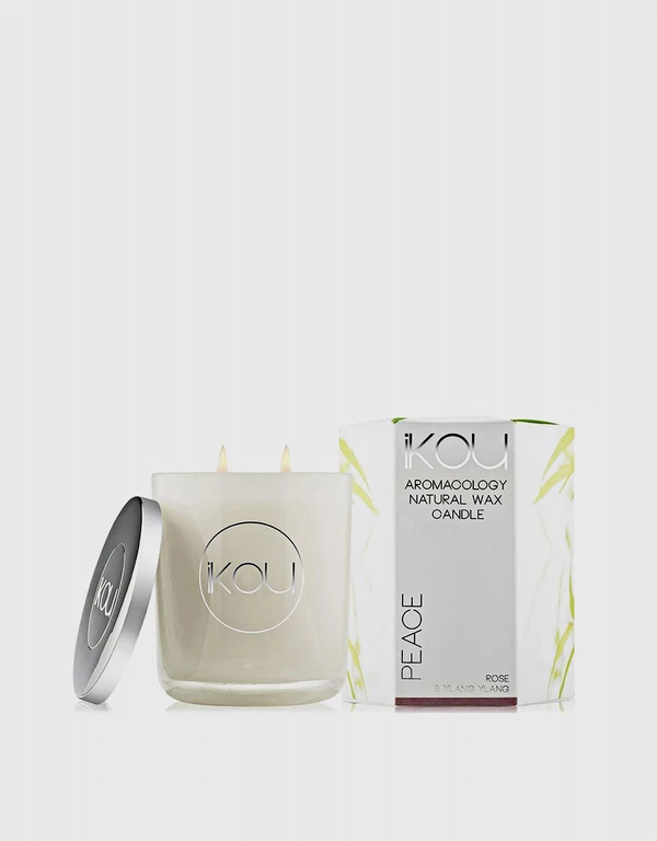 iKOU Eco-Luxury Aromacology Natural Wax Candle-Peace