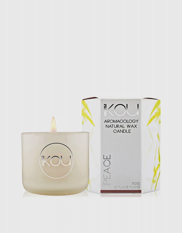 iKOU Eco-Luxury Aromacology Natural Wax Candle-Peace