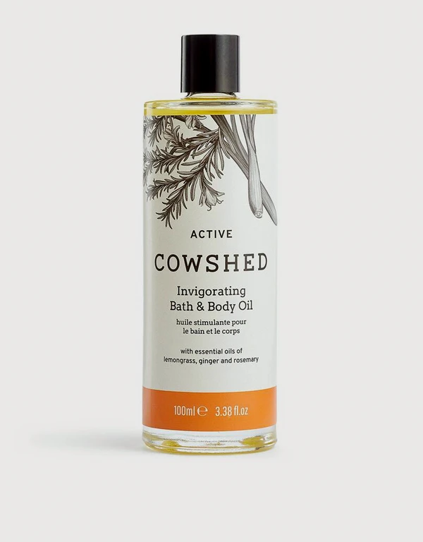 Cowshed Active Invigorating Bath and Body Oil 100ml
