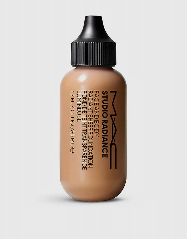 MAC Cosmetics Studio 晶瑩亮彩面部和身體輕薄粉底液- N2