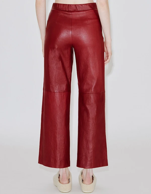 Rosetta Getty Pull On Cropped Straight Pants