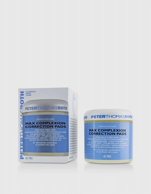Peter Thomas Roth Max Complexion Correction Exfoliator Pads 60 pads 