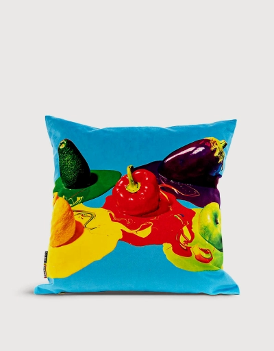 Vegetables Graphic-print Woven Cushion Cover