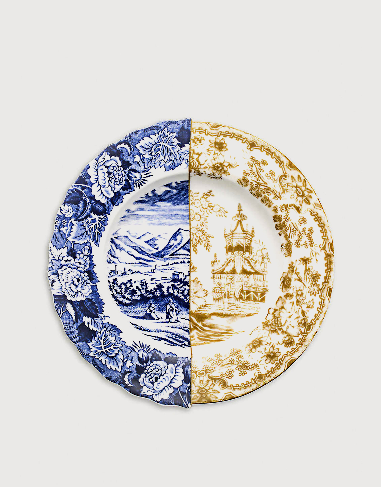 Seletti Hybrid Sofronia Printed Porcelain Soup Plate 25.4 cm