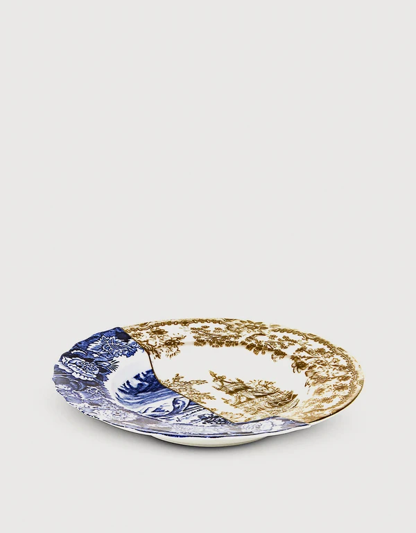 Seletti Hybrid Sofronia Printed Porcelain Soup Plate 25.4 cm
