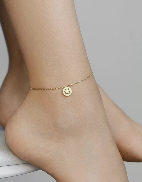Ruifier Jewelry  FRIENDS Happy Mini Anklet