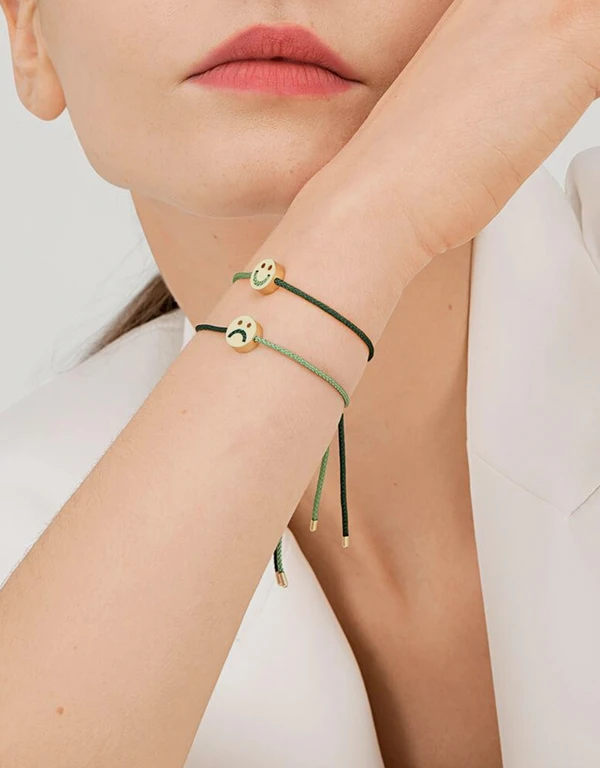 Ruifier Jewelry  Turn Me Over Bracelet - Moss Green