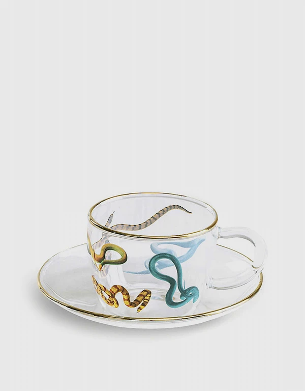 Seletti Seletti wears TOILETPAPER Snakes 印花玻璃咖啡杯組