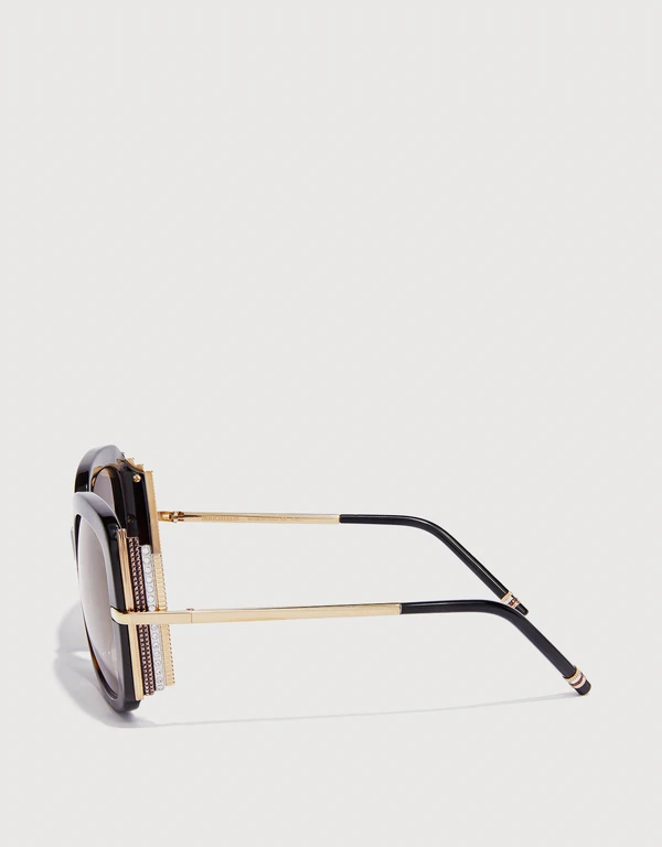 Boucheron 玳瑁方框太陽眼鏡