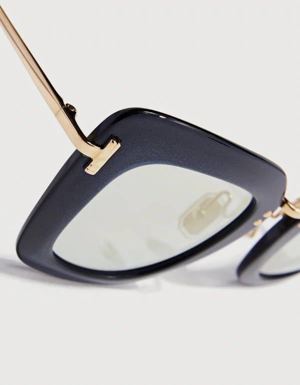 Boucheron 方框貓眼太陽眼鏡
